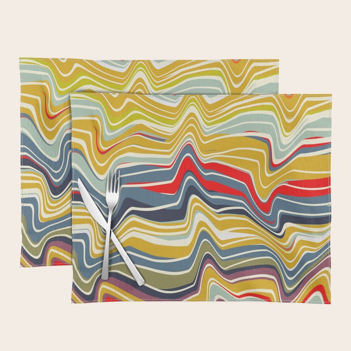 warped lines II Placemat Gallery Image 1