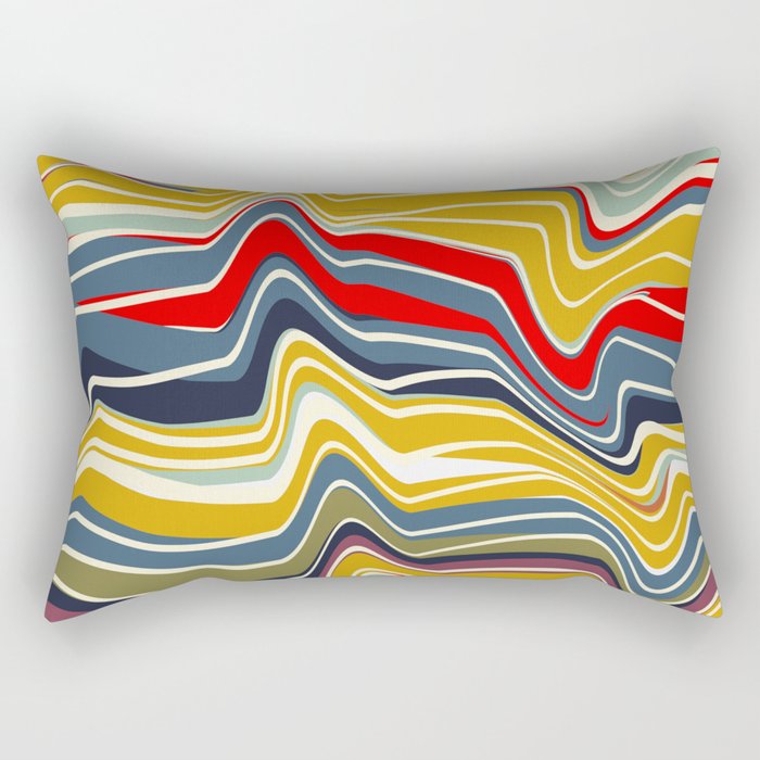 warped lines II Rectangular Pillow Gallery Image 1