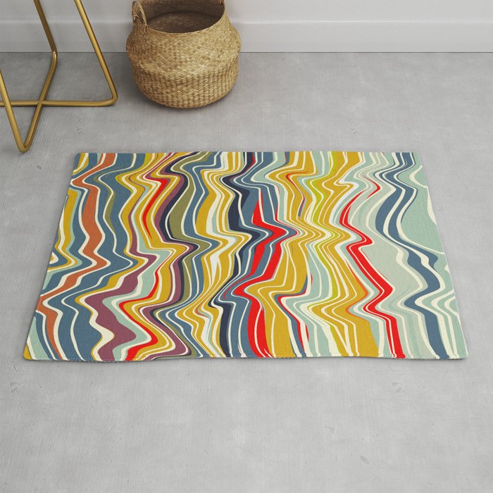 warped lines II Rug Gallery Image 1