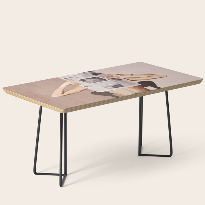 Woman Reading Newspaper Coffee Table Gallery Image 1