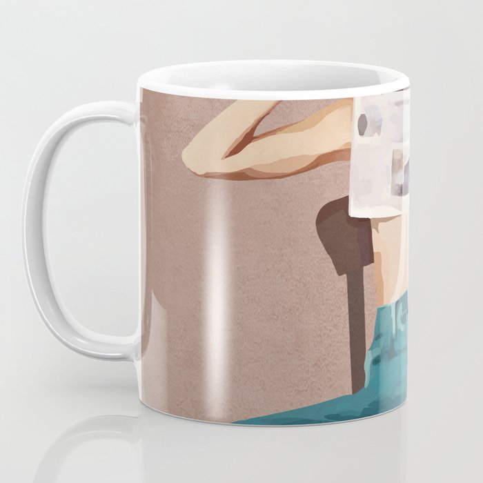 Woman Reading Newspaper Coffee Mug Gallery Image 3