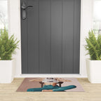 Woman Reading Newspaper Welcome Mat Gallery Image 3