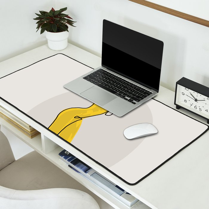 Mustard Moonlight  Desk Mat Gallery Image 2