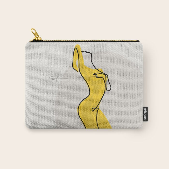 Mustard Moonlight  Carry All Pouch Gallery Image 1