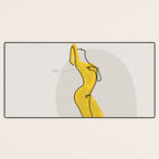 Mustard Moonlight  Desk Mat Gallery Image 3