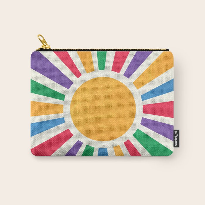 Retro Sunrise 2: 80s Rainbow Edition Carry All Pouch Gallery Image 1