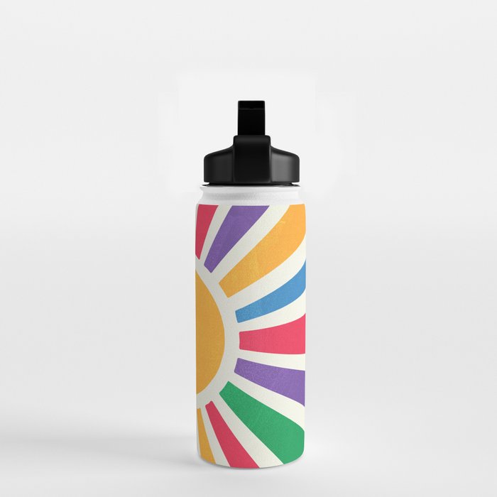 Retro Sunrise 2: 80s Rainbow Edition Water Bottle Gallery Image 2