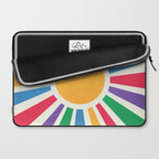 Retro Sunrise 2: 80s Rainbow Edition Laptop Sleeve Gallery Image 2