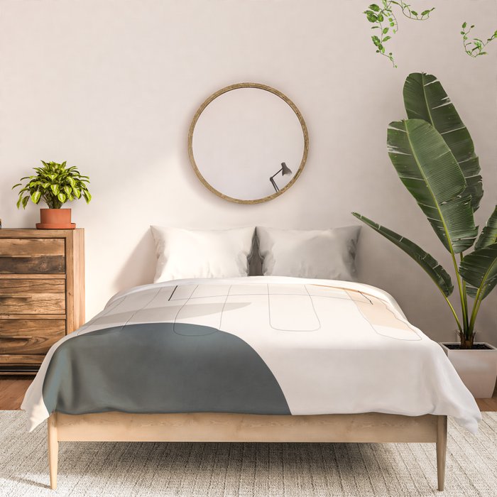 Minimal Abstract Shapes 16 Comforter Gallery Image 3
