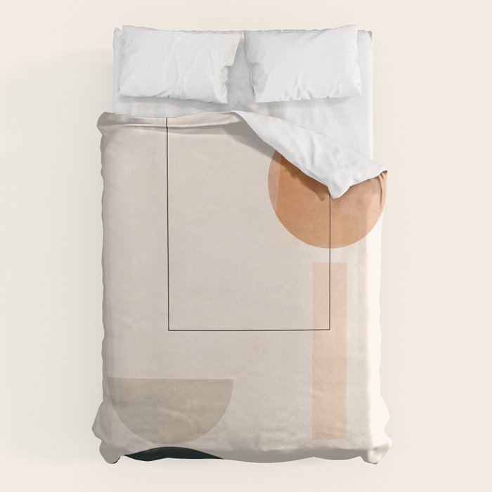 Minimal Abstract Shapes 16 Duvet Cover Gallery Image 1