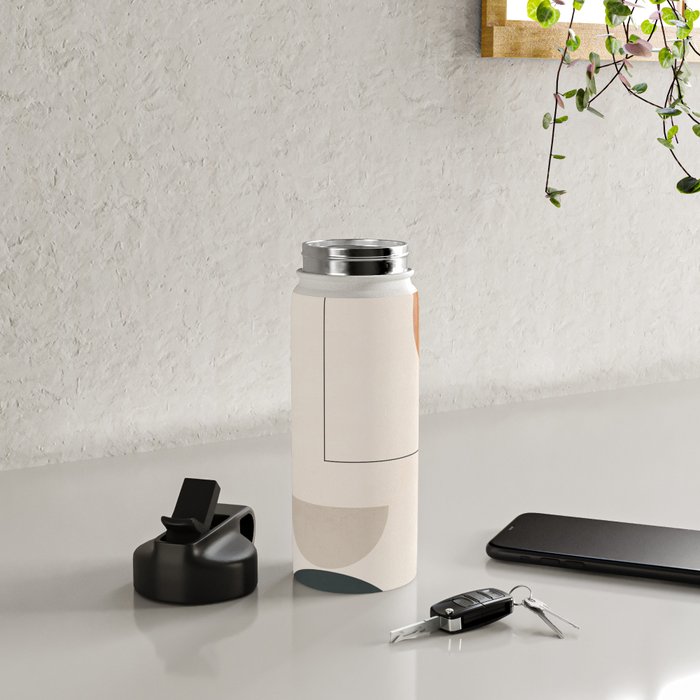 Minimal Abstract Shapes 16 Water Bottle Gallery Image 4