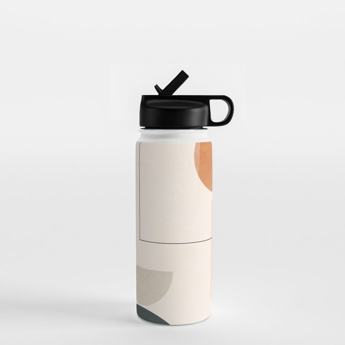 Minimal Abstract Shapes 16 Water Bottle Gallery Image 1