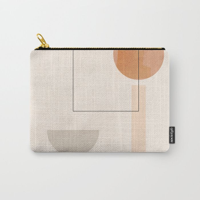 Minimal Abstract Shapes 16 Carry All Pouch Gallery Image 1