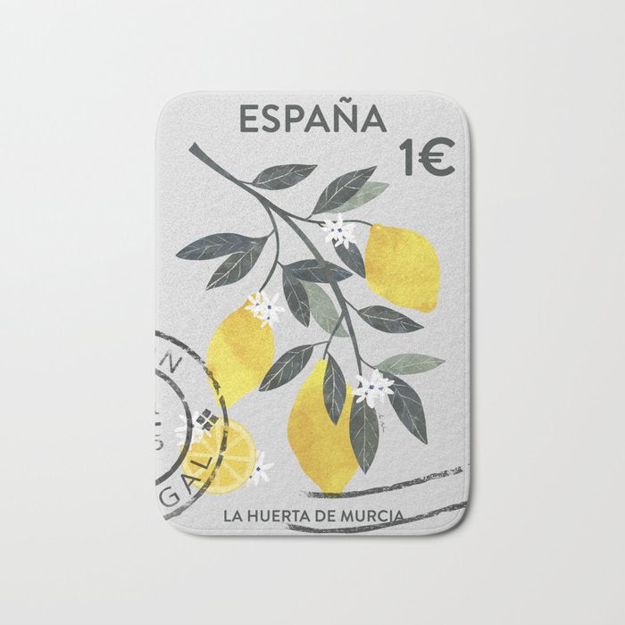 POSTAL STAMP SPAIN Bath Mat Gallery Image 1