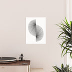 Mid Century Modern Geometric Abstract S Shape Line Drawing Pattern Poster Gallery Image 2
