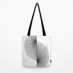 Mid Century Modern Geometric Abstract S Shape Line Drawing Pattern Tote Bag Gallery Image 2