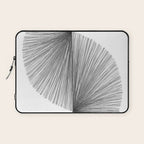 Mid Century Modern Geometric Abstract S Shape Line Drawing Pattern Laptop Sleeve Gallery Image 1
