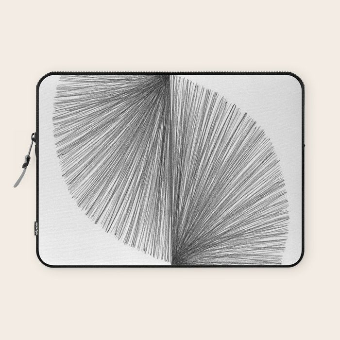 Mid Century Modern Geometric Abstract S Shape Line Drawing Pattern Laptop Sleeve Gallery Image 1