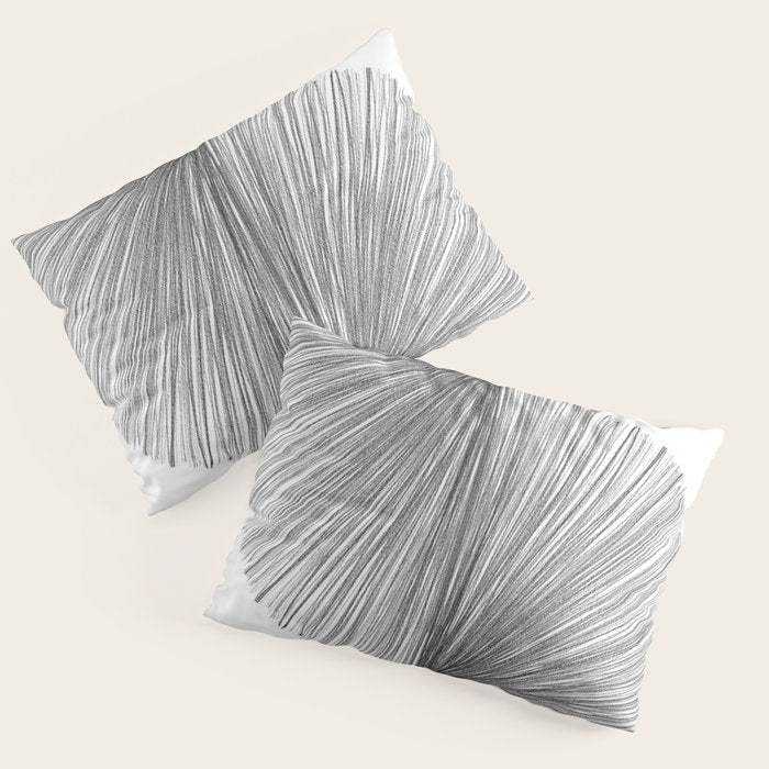 Mid Century Modern Geometric Abstract S Shape Line Drawing Pattern Pillow Sham Gallery Image 3