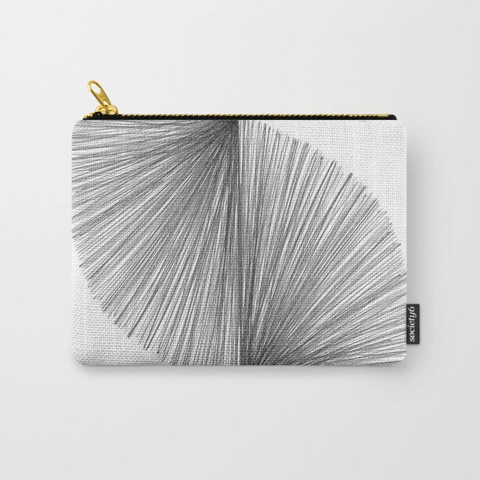 Mid Century Modern Geometric Abstract S Shape Line Drawing Pattern Carry All Pouch Gallery Image 1