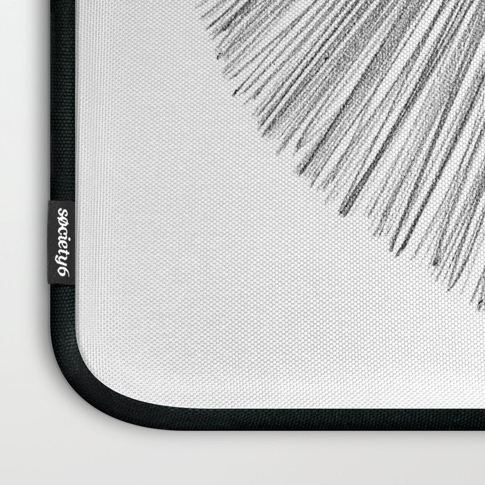 Mid Century Modern Geometric Abstract S Shape Line Drawing Pattern Laptop Sleeve Gallery Image 3