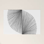 Mid Century Modern Geometric Abstract S Shape Line Drawing Pattern Welcome Mat Gallery Image 1