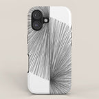 Mid Century Modern Geometric Abstract S Shape Line Drawing Pattern iPhone Case Gallery Image 1