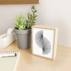 Mid Century Modern Geometric Abstract S Shape Line Drawing Pattern Mini Art Print Gallery Image 2