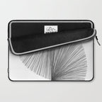 Mid Century Modern Geometric Abstract S Shape Line Drawing Pattern Laptop Sleeve Gallery Image 2