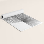 Mid Century Modern Geometric Abstract S Shape Line Drawing Pattern Yoga Mat Gallery Image 2