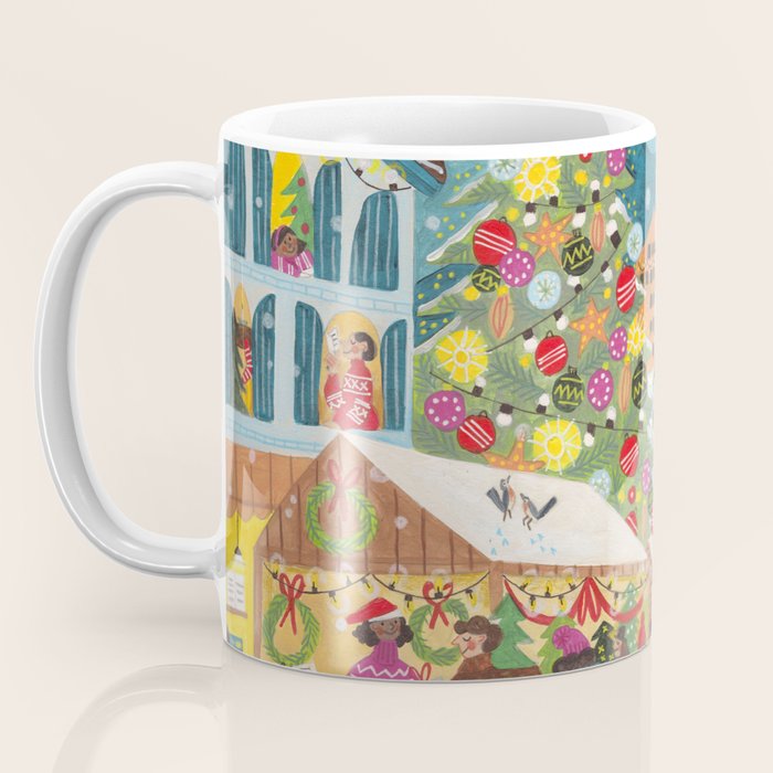 Christmas market in the village Coffee Mug Gallery Image 3