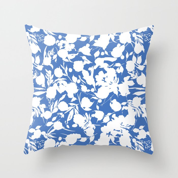 Floral Simplistic Silhouettes B Throw Pillow Gallery Image 6