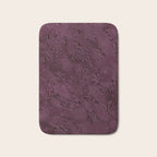Royal Maroon Silk Moire Pattern Bath Mat Gallery Image 1
