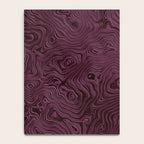 Royal Maroon Silk Moire Pattern Notebook Gallery Image 4