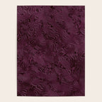 Royal Maroon Silk Moire Pattern Poster Gallery Image 4