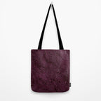 Royal Maroon Silk Moire Pattern Tote Bag Gallery Image 2