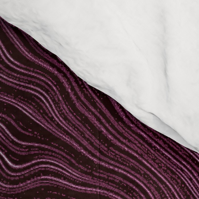 Royal Maroon Silk Moire Pattern Comforter Gallery Image 4