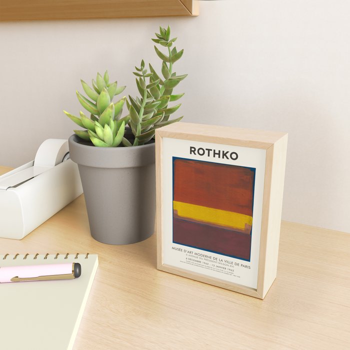 Mark Rothko Vintage Exhibition Poster, 1963 Mini Art Print Gallery Image 2