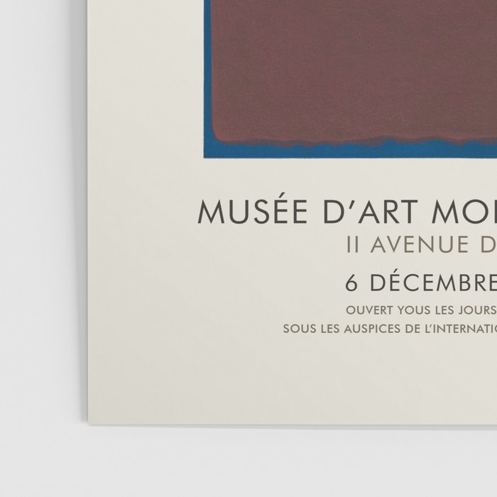 Mark Rothko Vintage Exhibition Poster, 1963 Poster Gallery Image 3