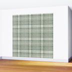 fall plaid - sage Wall Mural Gallery Image 2