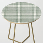 fall plaid - sage Side Table Gallery Image 2
