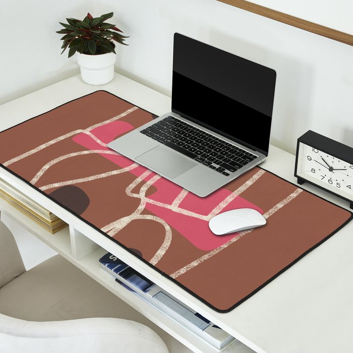 Organic Minimalist Layers 3 Desk Mat Gallery Image 2