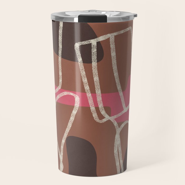 Organic Minimalist Layers 3 Travel Mug Gallery Image 1