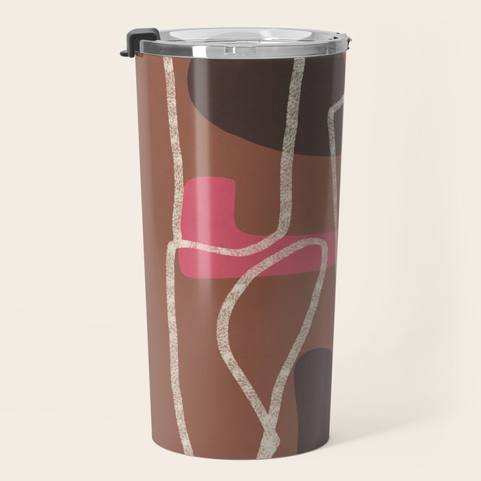 Organic Minimalist Layers 3 Travel Mug Gallery Image 3