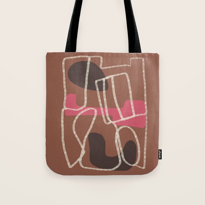 Organic Minimalist Layers 3 Tote Bag Gallery Image 1