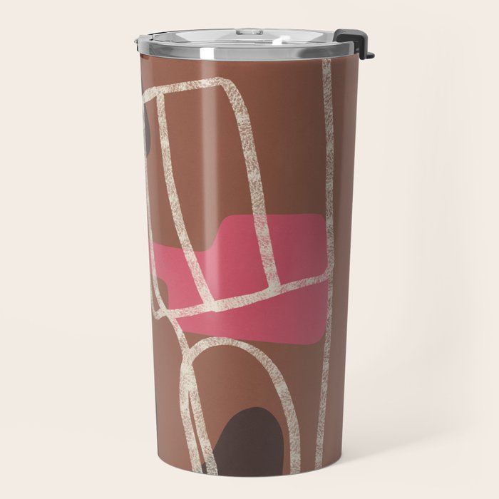 Organic Minimalist Layers 3 Travel Mug Gallery Image 2