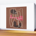 Organic Minimalist Layers 3 Wall Mural Gallery Image 2