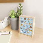 Animal alphabet in blue Mini Art Print Gallery Image 2