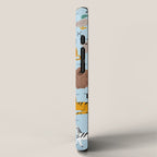 Animal alphabet in blue iPhone Case Gallery Image 2