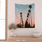 California Sunset Wall Tapestry Gallery Image 2